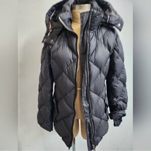 Burberry Black Puffer Hooded Jacket